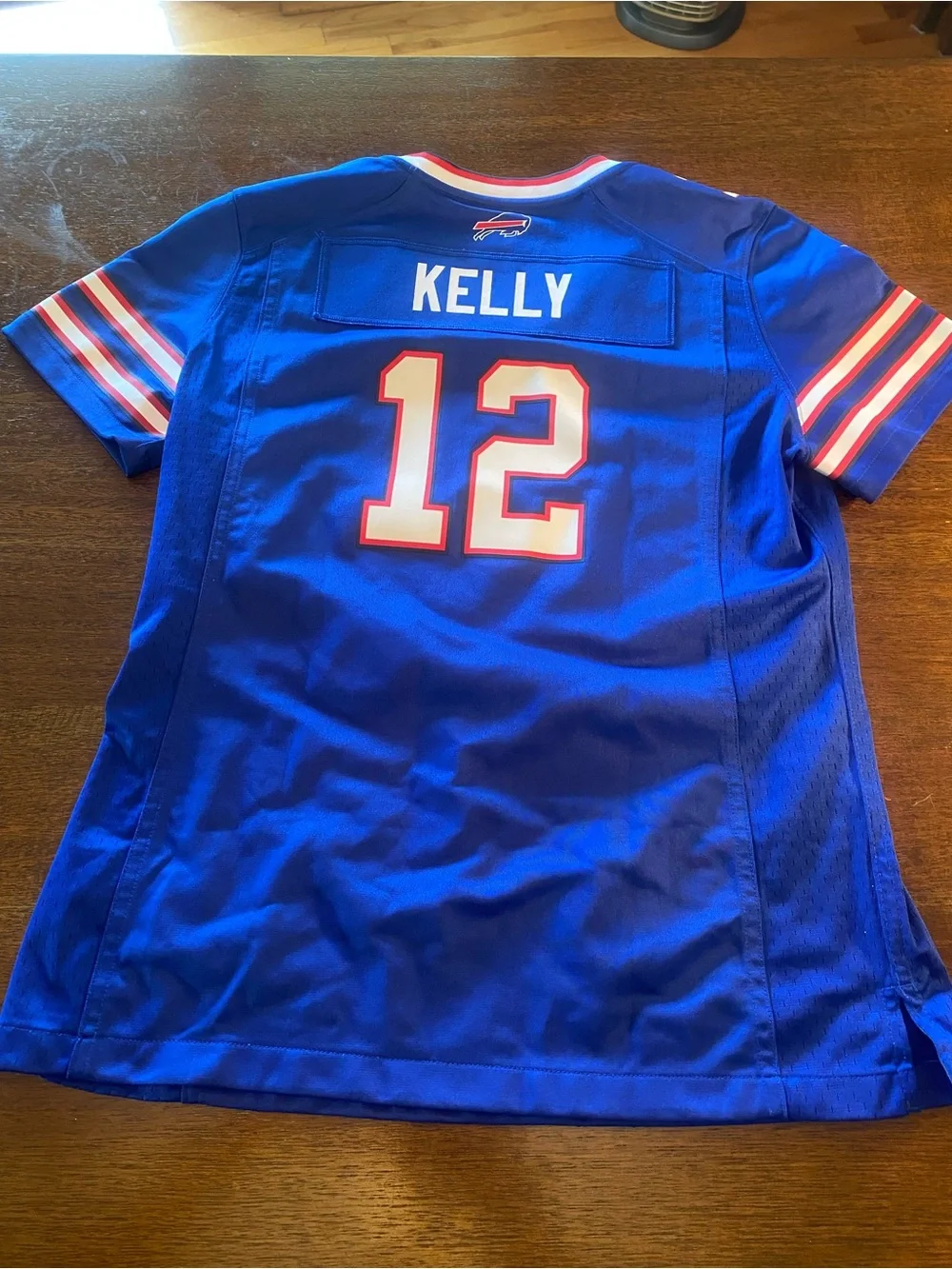 Nike Jim Kelly #12 Buffalo Bills NFL Football Jersey On Field youth Medium EUC